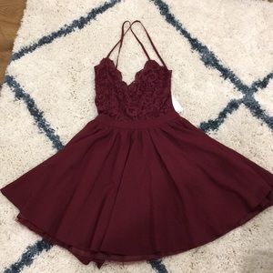 Maroon dress, brand new